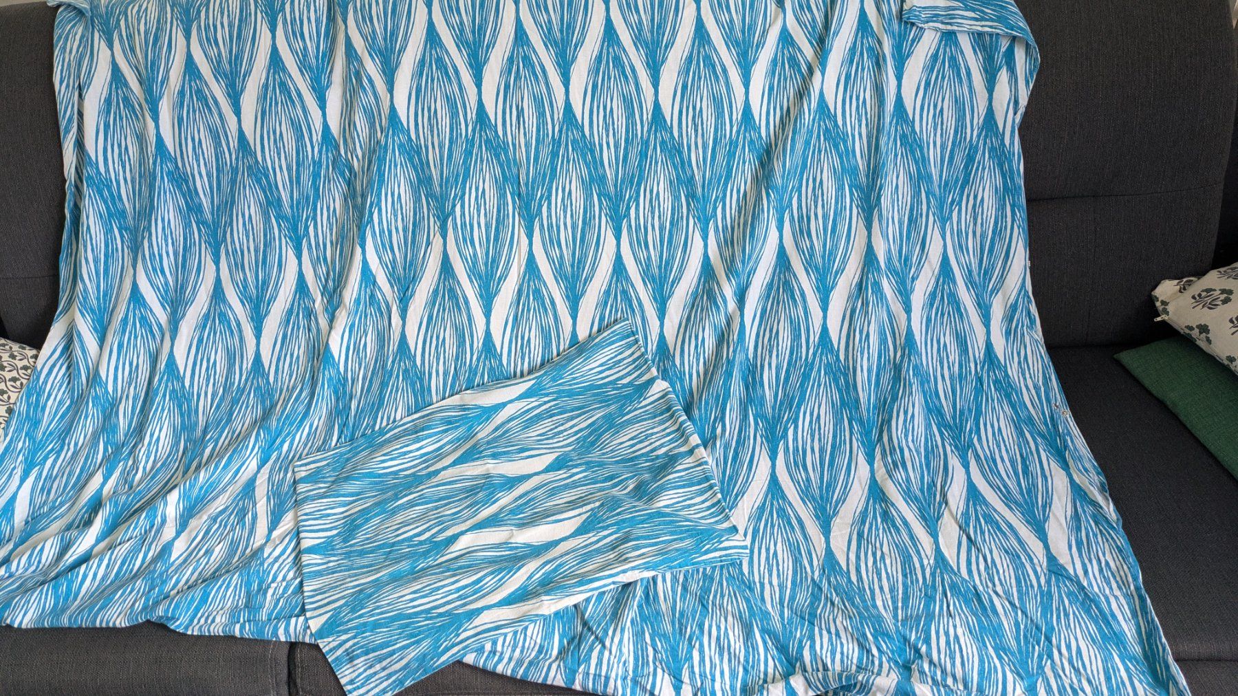 Stoffe: IKEA duvet cover turquoise wave and white – Neu (gemäss Beschreibung) aus Claro von Dona1785