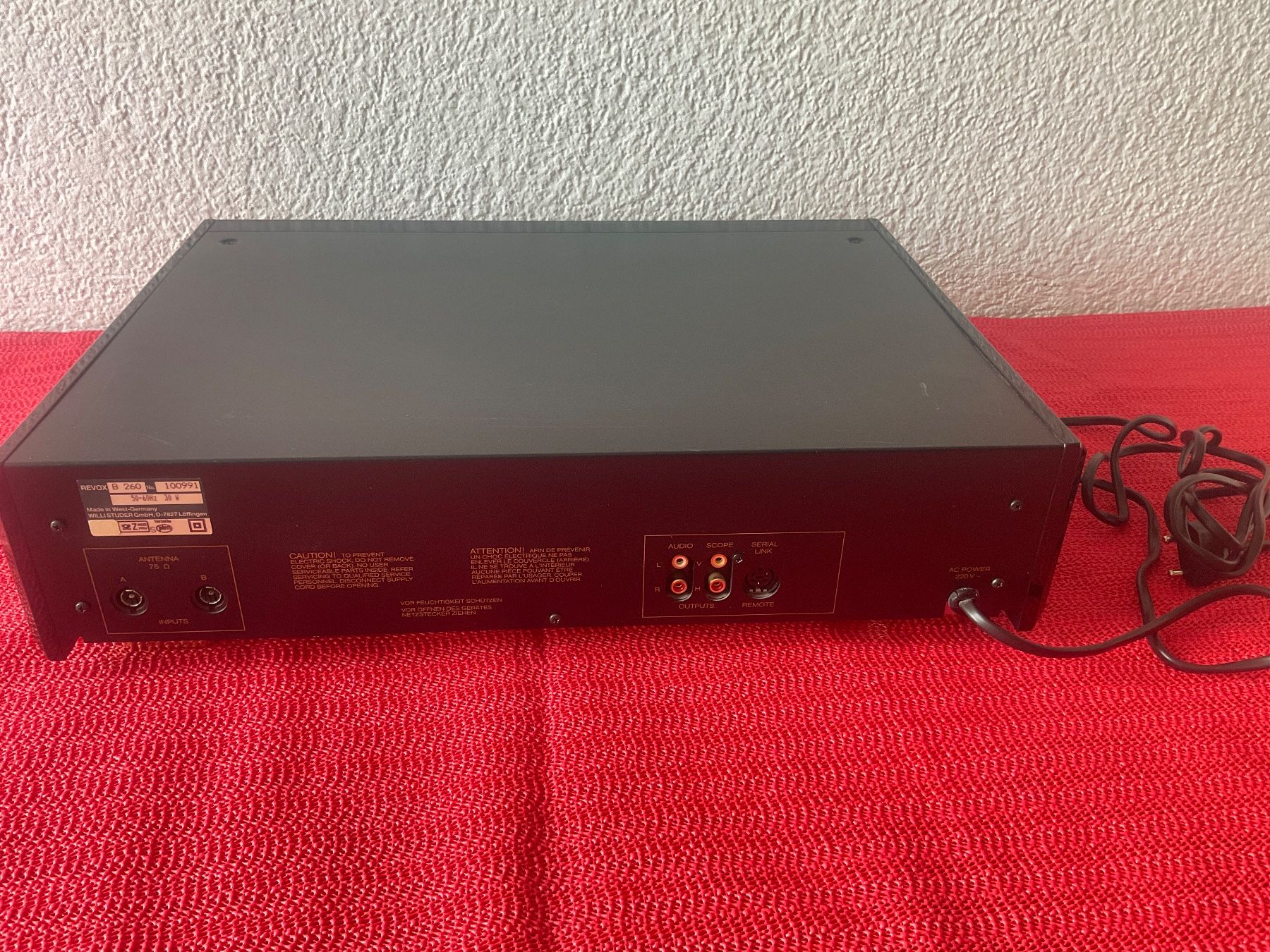 Revox Radio: ReVox B 260 S FM Tuner – Usato da Langenthal venduto da RronJora 7