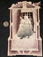 Werbe Schild Relief Kuckkucks-Uhren Pub carton 1900 Montres