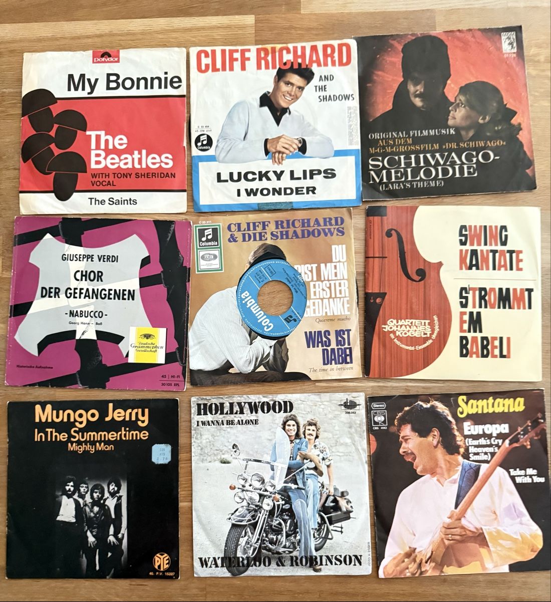 Dischi in vinile: The Beatles - Santana - Schiwago Single Sammlung – Usato da Goldach venduto da Messerguru 1