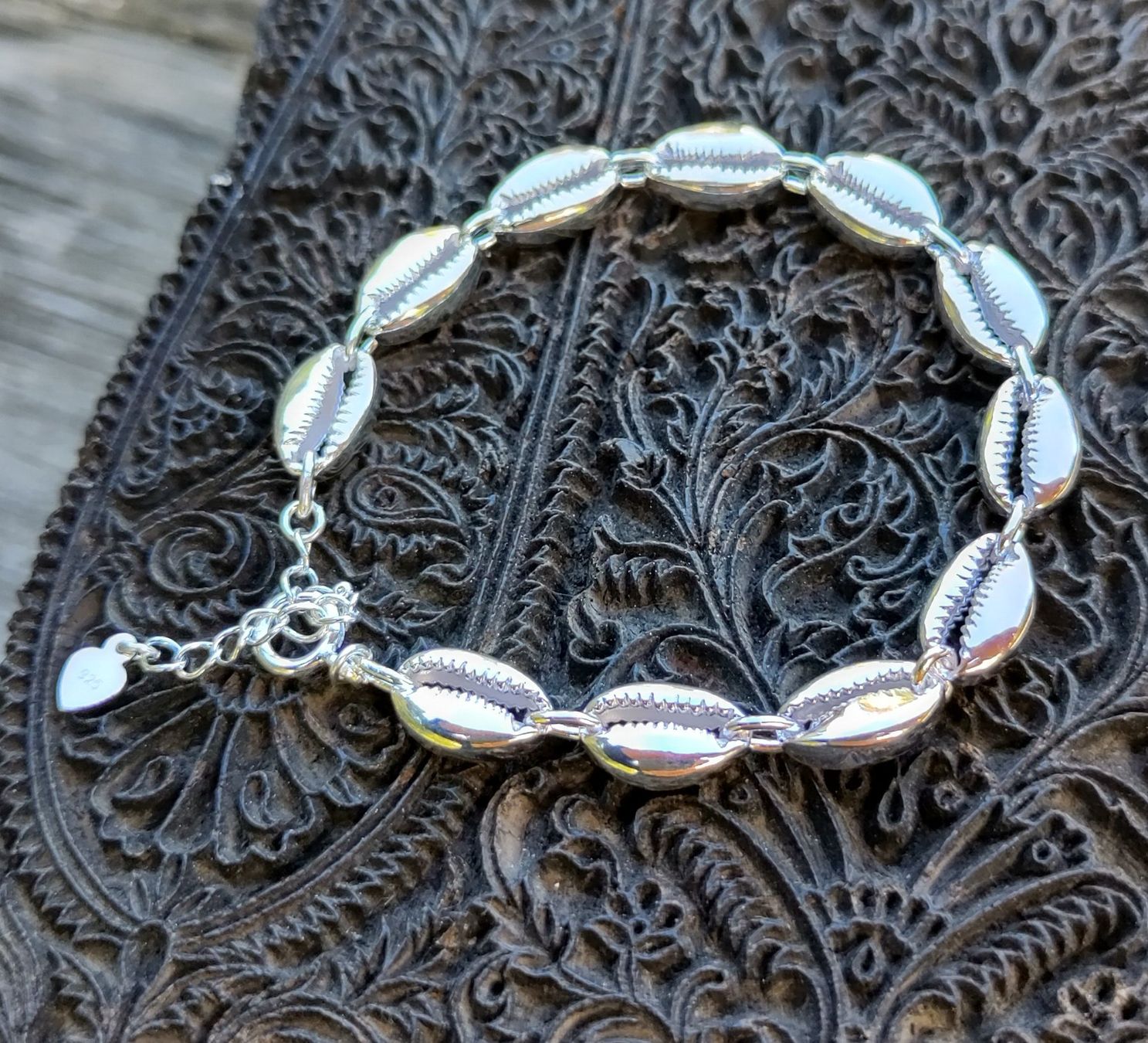 Bracciali & Braccialetti: 925er Silber- Armkettchen Kauri – Nuovo e nell'imballaggio originale da Lauperswil venduto da Naturhandwerk