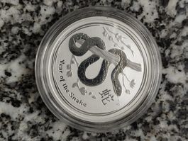 Lunar II Schlange 2013 Silber 0,5 Unzen