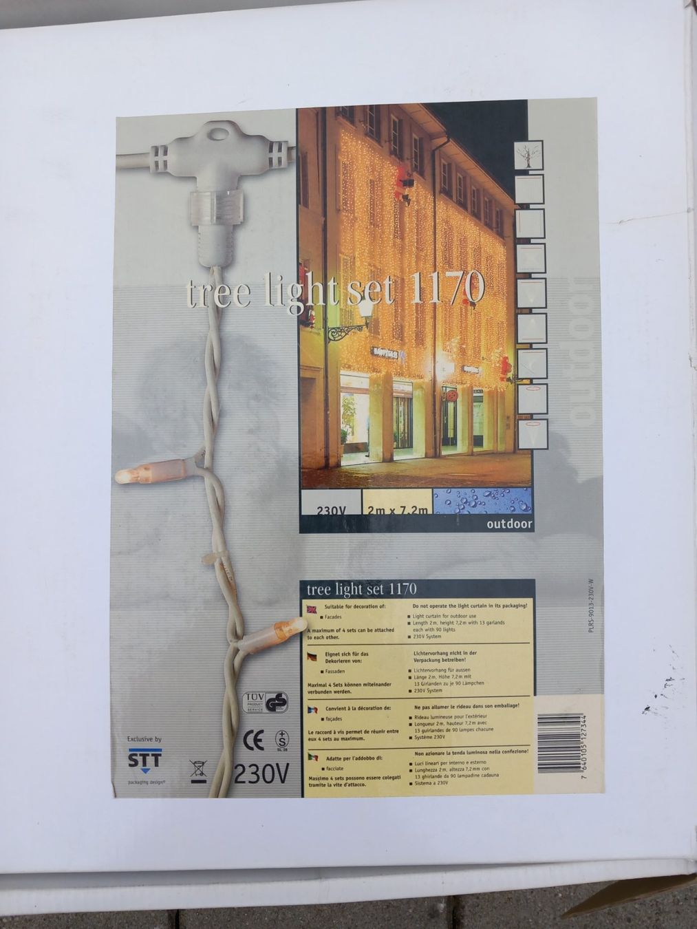Ghirlande e barre luminose: Lichterkette, Aussenbereich geeignet, SET1170;  2x7,2m – Nuovo e nell'imballaggio originale da Rheinau venduto da profitronic.shop 4