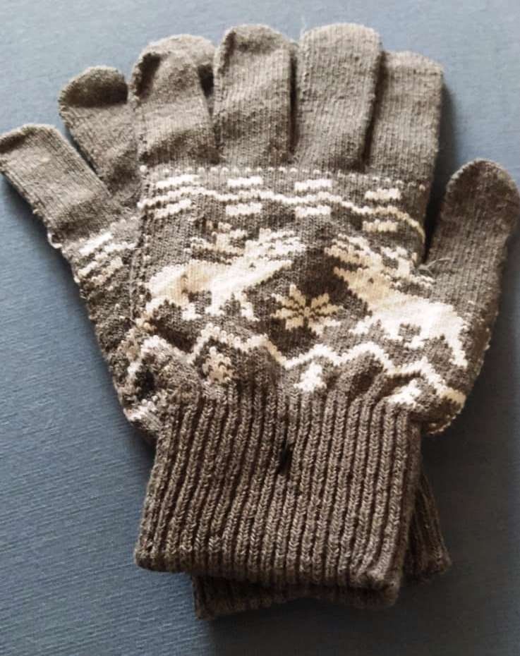 Guanti & manicotti: Winterhandschuhe mit Hirschmuster – Nuovo e nell'imballaggio originale da Zürich venduto da 1-2-3