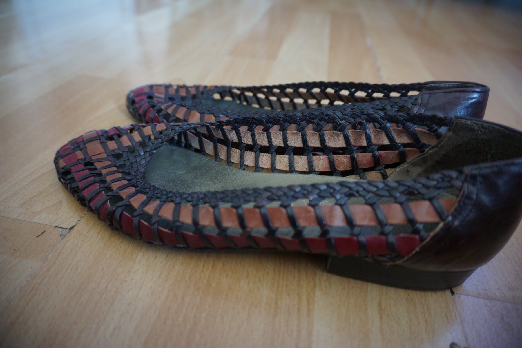 Scarpe da donna: Braune Flecht-Ballerinas Gr. 38,5 – Usato da Zürich venduto da einalemjena 4