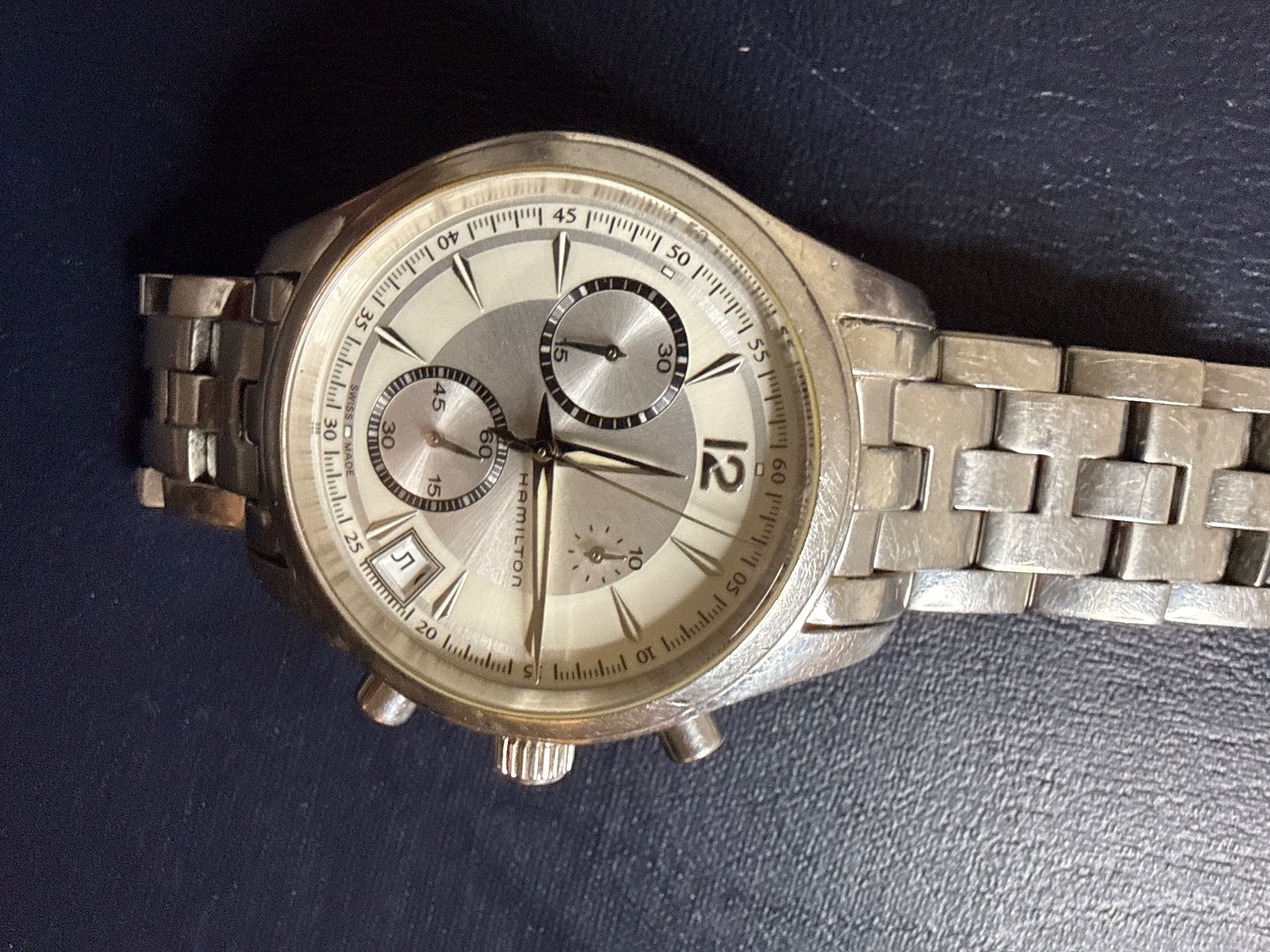 Hamilton Uhren: Hamilton Chronograph 40 mm Quarz – Gebraucht aus Pfeffingen von Allhandelklgwatches 1