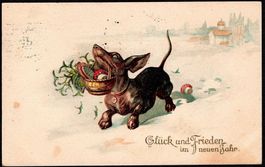 1917_Neujahrs-Grusskarte von Bern nach Neuchâtel