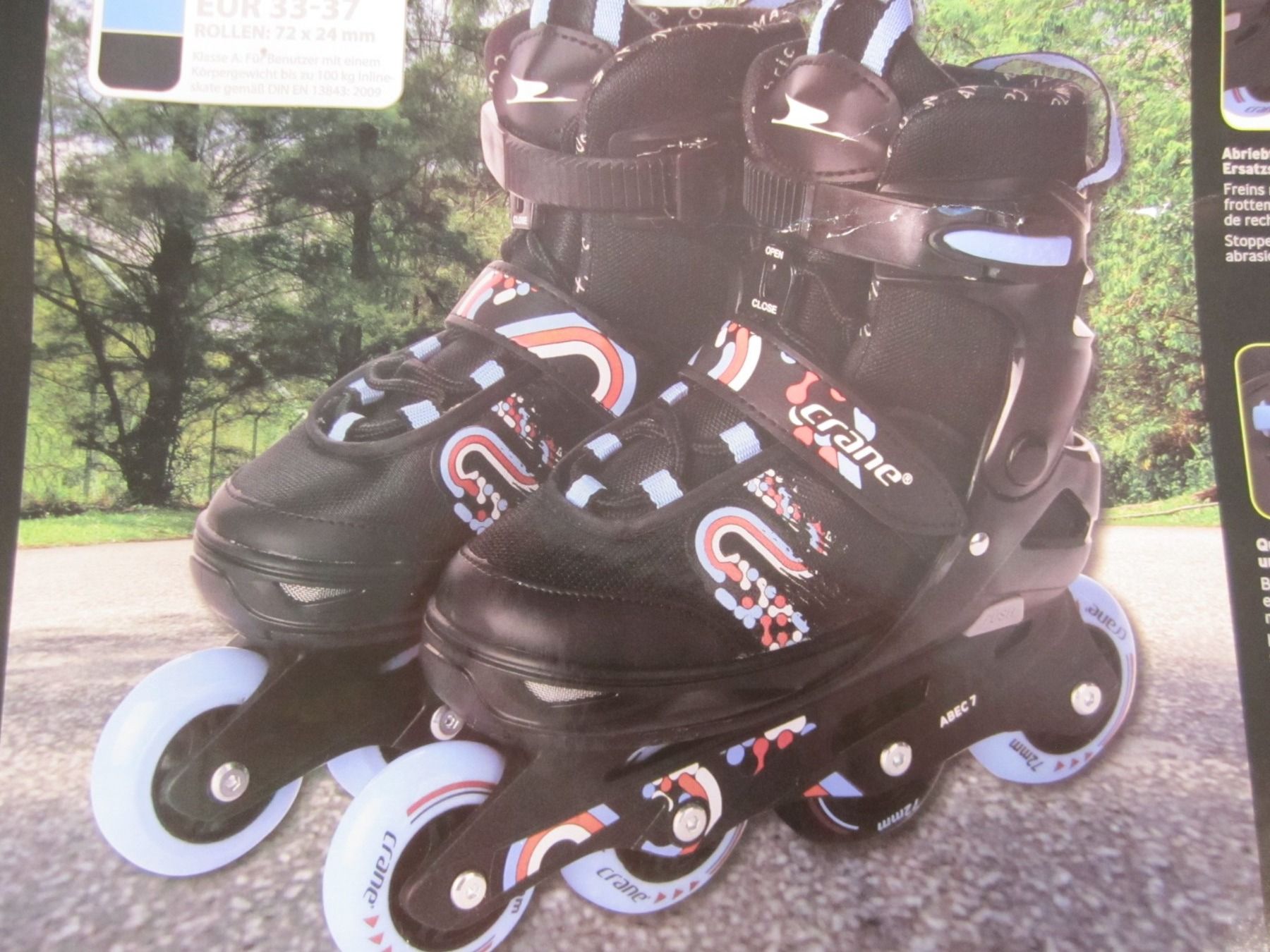 Inline-Skating & Rollschuhe: Inline Skates, Rollschuhe Gr. 33 - 37, schwarz/blau – Neu (gemäss Beschreibung) aus Winterthur von  7