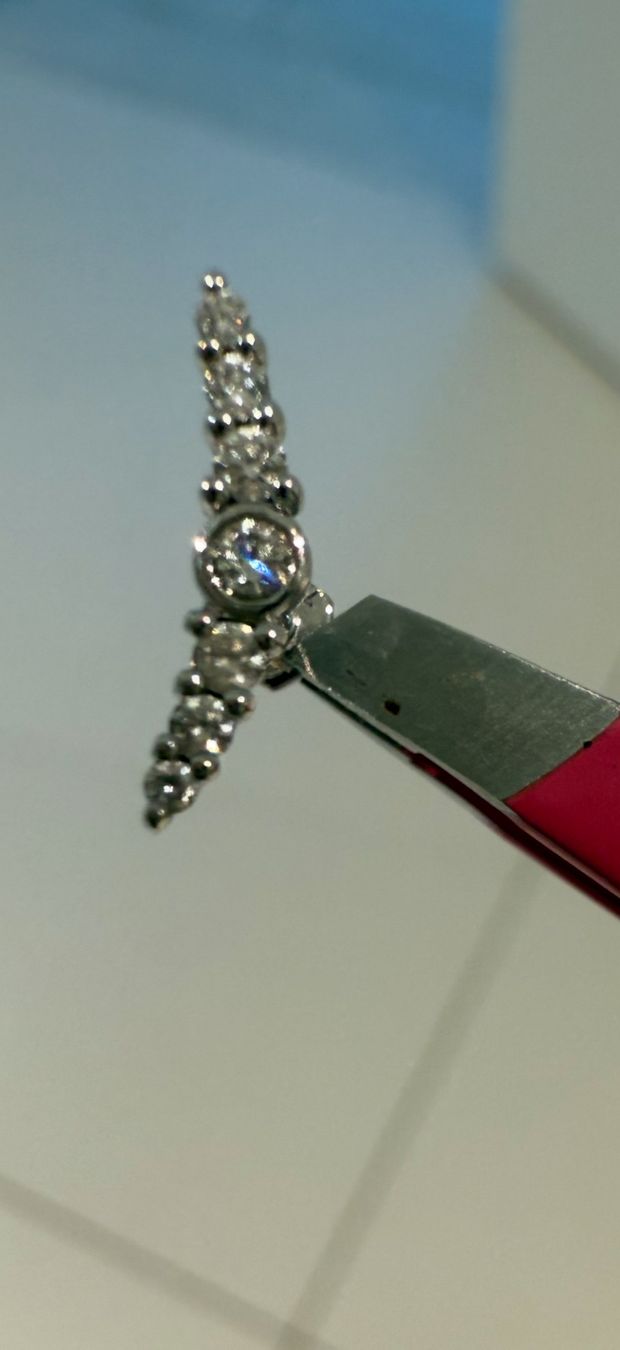 Gioielli per piercing: Piercing d'oreille Or blanc Diamants / white gold diamonds – Nuovo (secondo la descrizione) da RICHTERSWIL venduto da mftjt63 1