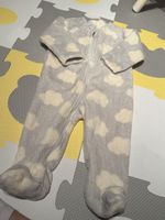 Next baby onesie 6-9 months cloud print - warm fleece!
