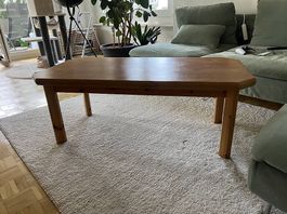 Massivholz-Couchtisch / Holztisch  120 × 60 cm