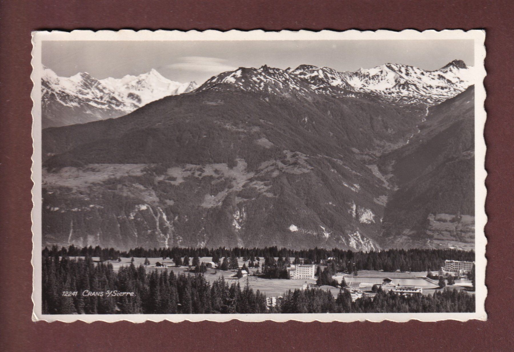 Ansichtskarten: CRANS sur Sierre - 1955 – Gebraucht aus Pully von nicecards-shop