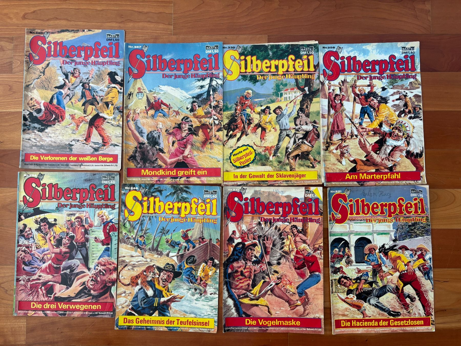 Fumetti: vintage 8 Comics SILBERPFEIL 1970er – Usato da THERWIL venduto da Fcbbasel
