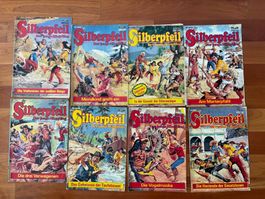vintage 8 Comics SILBERPFEIL 1970er