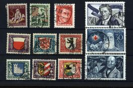 Pro Juventute 3 Sätze ab 1927 gest. (Y572)