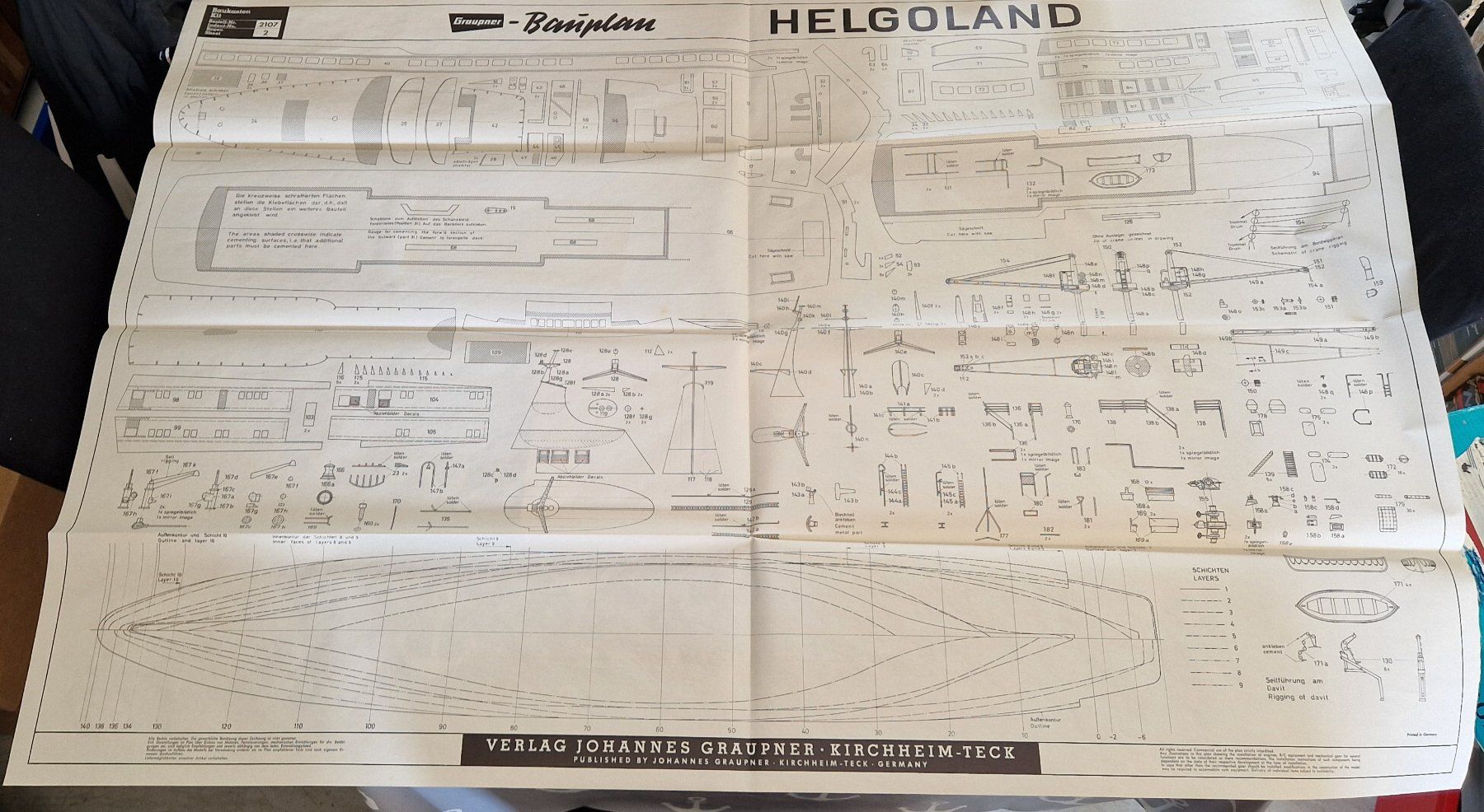 Modellismo RC: MS Helgoland 1963 – Nuovo (secondo la descrizione) da Hausen AG venduto da Fjf130 3