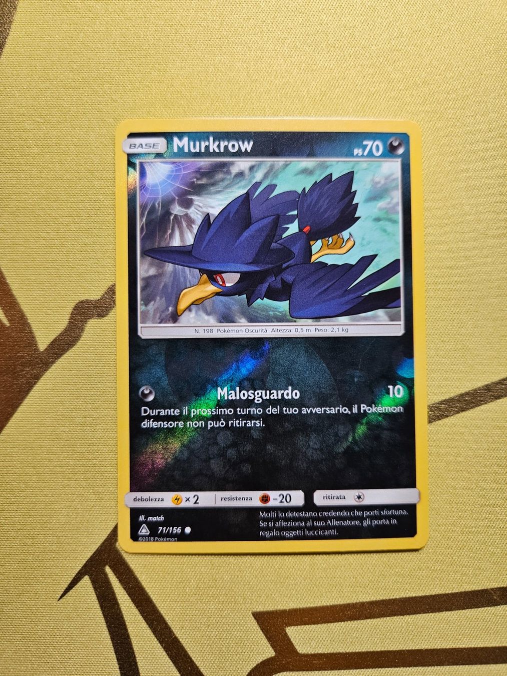 Pokémon Sammelbilder & Trading cards: Ultra Prism - Murkrow – Gebraucht aus Bellinzona von Pokemarco
