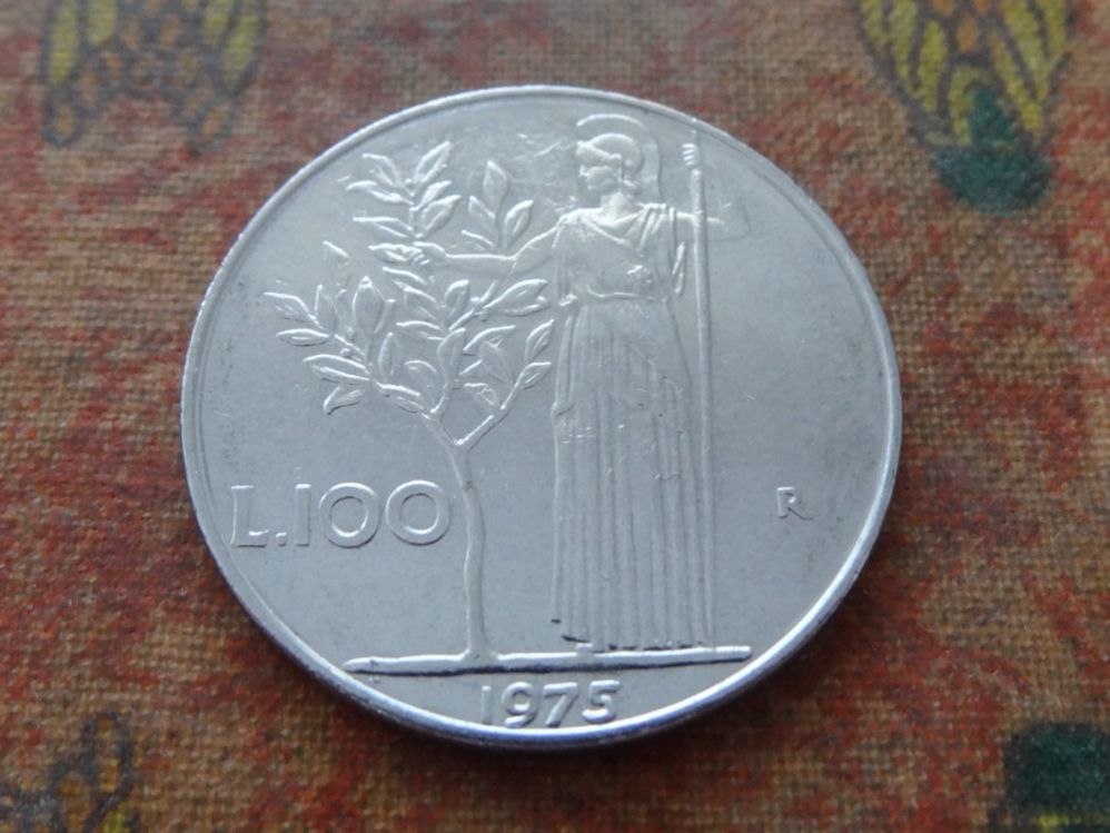 Tutti le monete: ITALIE  100  Lire  1975 – Usato da Romanel-sur-Lausanne venduto da Swift13