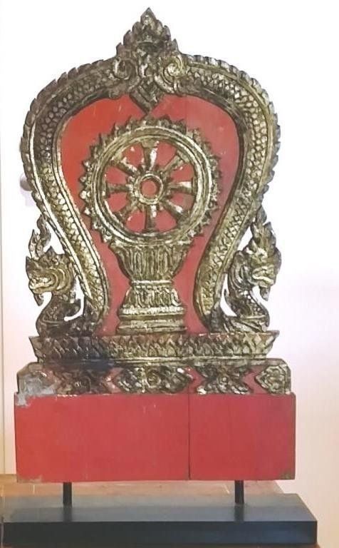 Skulpturen & Statuen: Sculpture Buddha et Roue de la Loi Thaï – Gebraucht aus Epagny von Kariba 1