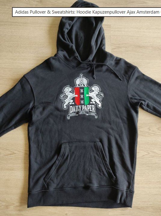 Pulls & Sweat-shirts: Ajax Amsterdam Hoodie Kapuzenpullover Gr M/L – D'occasion à Hemberg par kun_5pyb 2