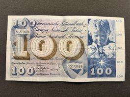 100 Franken Banknote St. Martin 1965 - 684