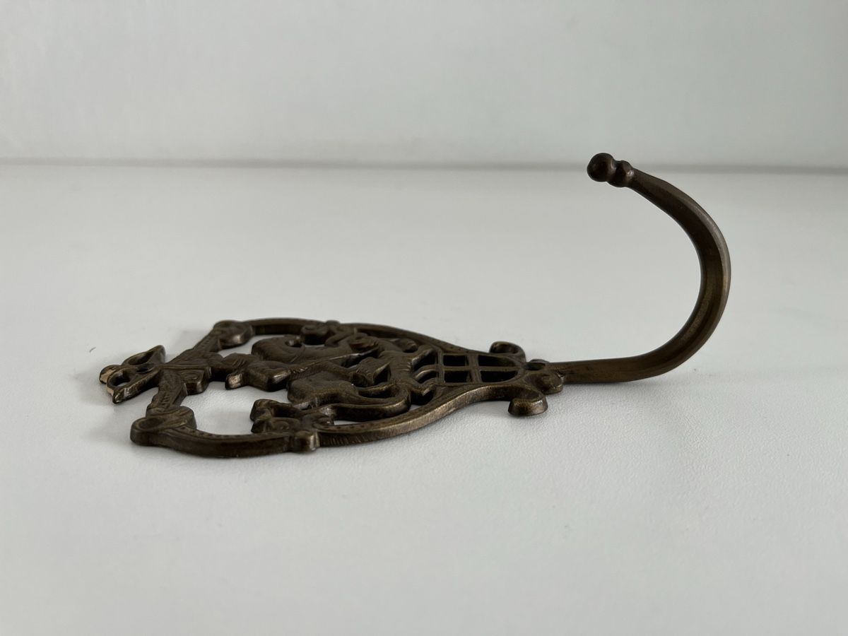 Ferramenta: alter Wandhaken aus Messing – Usato da Wetzikon ZH venduto da seli03 5