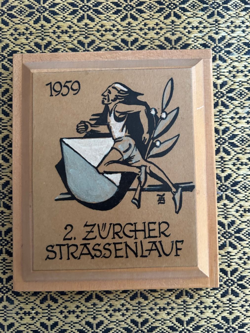 Poster & Bilder: 2. Zürcher Strassenlauf 1959, Seltenes Andenken (Bildchen) – Gebraucht aus Greifensee von 315WDO