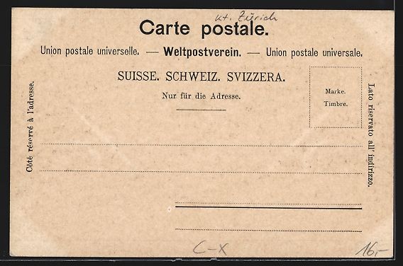 Cartes postales: AK Winterthur, Wartstrasse mit Kirche – D'occasion à Berlin par bartko-reher 1