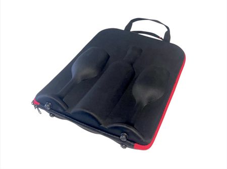 Weintasche für Picknick, Platz für 1 Flasche und 2 Gläser