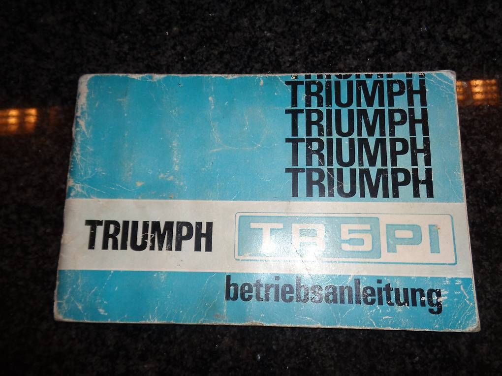 Bücher: Betriebsanleitung, Handbuch Triumph TR5 – Gebraucht aus Toffen von Buzz_AG