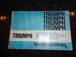 Betriebsanleitung, Handbuch Triumph TR5