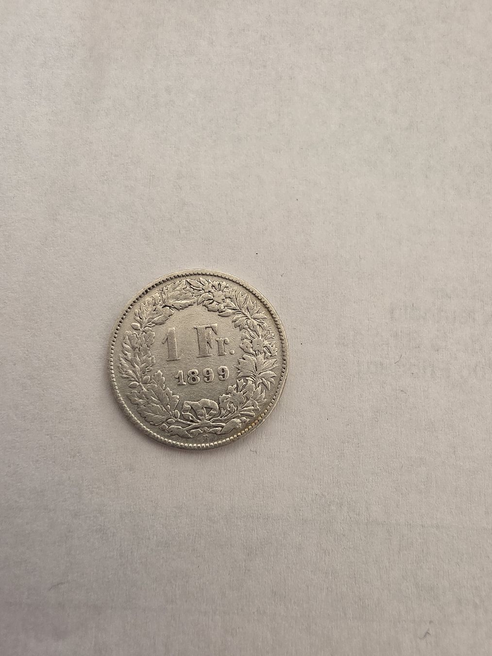 Tutti le monete: pièce argent 1chf 1899 – Usato da Fribourg venduto da yan_z5fr