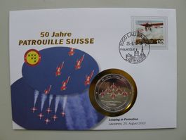 2012 Numisbrief Looping in Formation 50 J. Patrouille Suisse