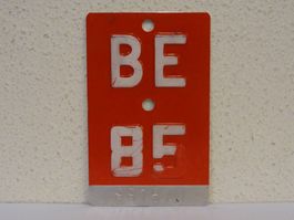 BE 85 VELONUMMER - FAHRRADSCHILD