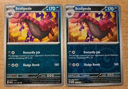 2 cartes Pokémon Scoliped -TWM 117/167