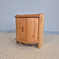 Massivholz Nachttisch mit Drehfach, Tannholz Night-Stand