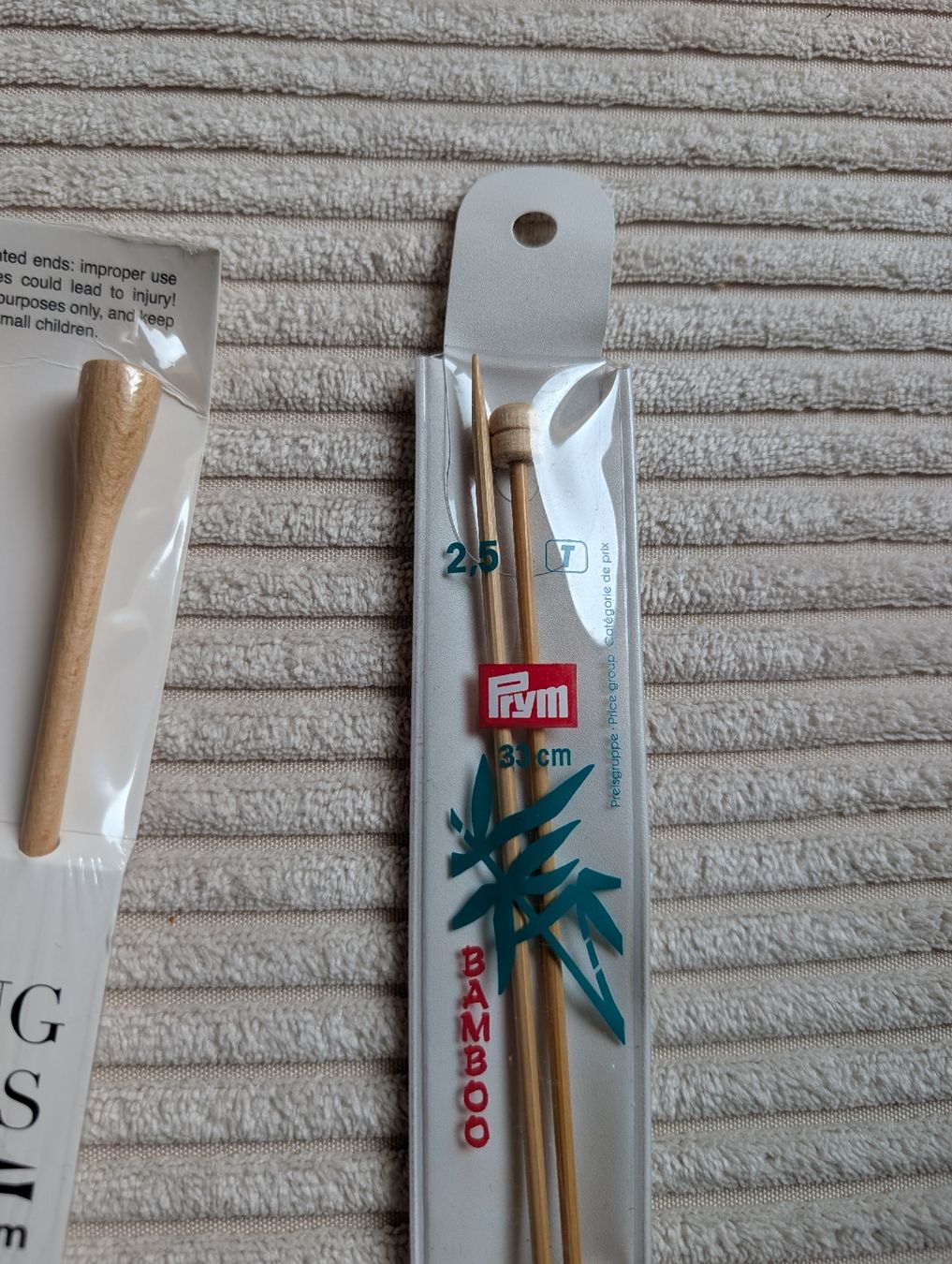 Ferri: Holzstricknadeln 2.5mm, 5mm & 15mm – Nuovo e nell'imballaggio originale da Lommiswil venduto da laroliv 1