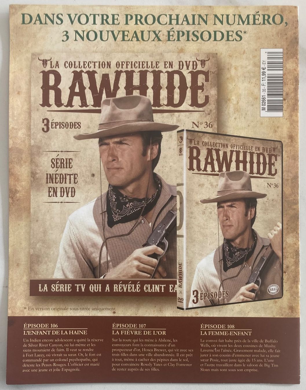 Alle DVDs: CLINT EASTWOOD - RAWHIDE N°35 – Gebraucht aus Poliez-Pittet von Newtown-Records 2