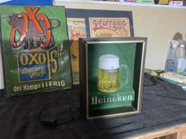 Heineken Leuchtreklame Bierkrug beleuchtet 