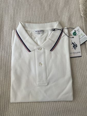 New Men's White US Polo Assn. Shirt 4XL