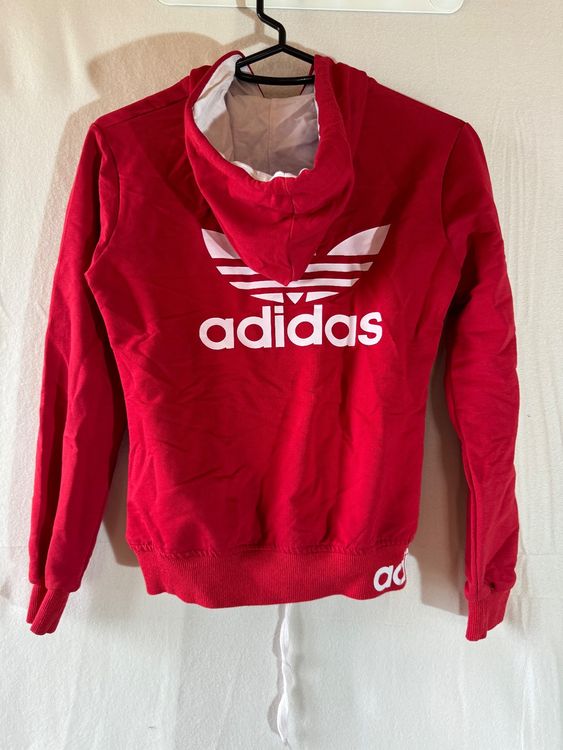 Adidas Giacche: rote Adidas Kapuzen Jacke Gr. M – Usato da Grosswangen venduto da second_hand_dress 5