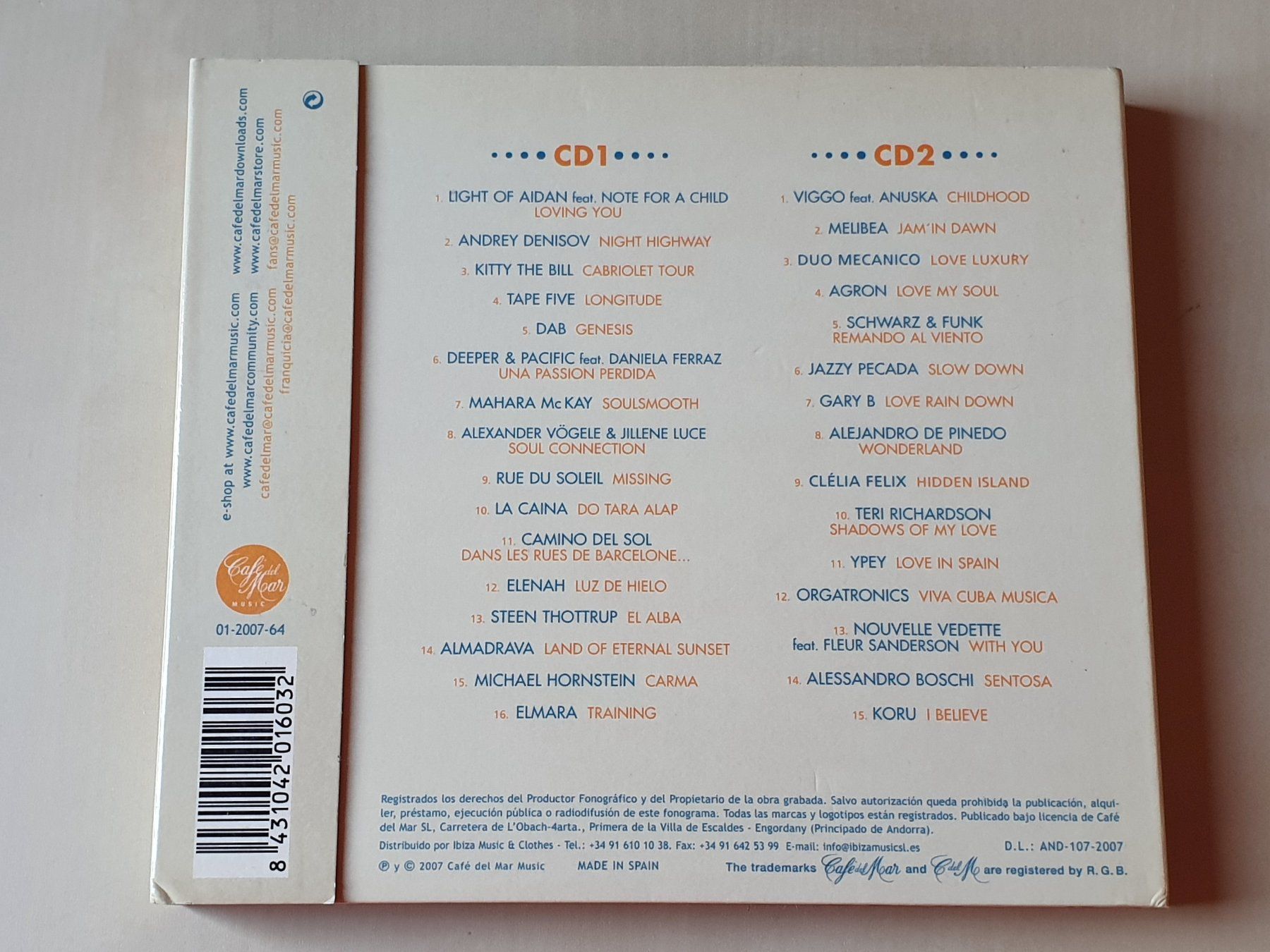 CD: Cafe del Mar XIV Volumen Catorce – Usato da Stansstad venduto da collectorsshop 1