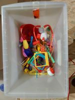 Spielzeugkiste für Kinder, Puppenspiel- Sachen,Arztspielzeug