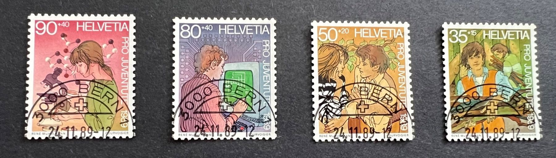 Tutti i francobolli: Pro Juventute 1989 Halbmond gestempelt – Nuovo (secondo la descrizione) da Hünenberg See venduto da wer_5286