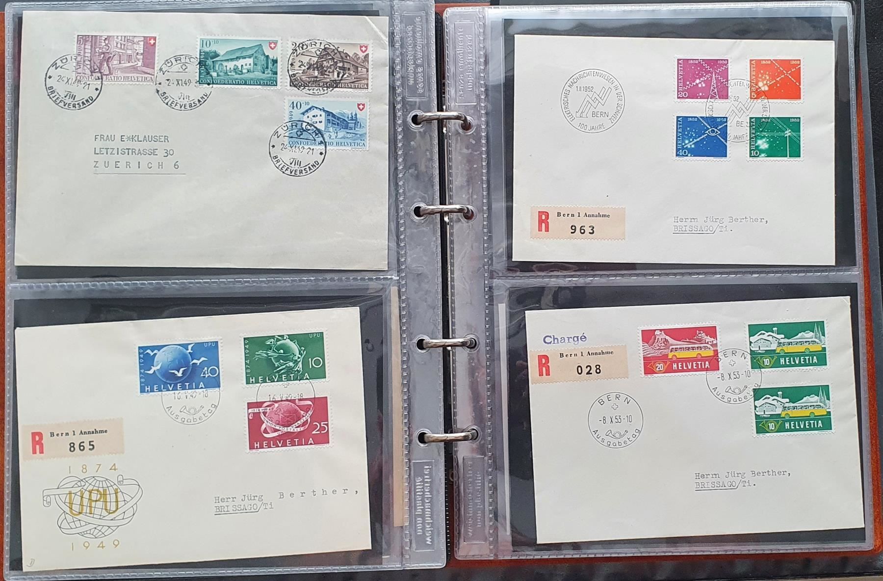 Alle Briefmarken: Posten von ca. 260 Belegen in 3 Alben – Gebraucht aus Kreuzlingen von Rschweiz1 3