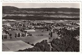 Cossonay avec/mit Funiculaire / Standseilbahn vue aérienne