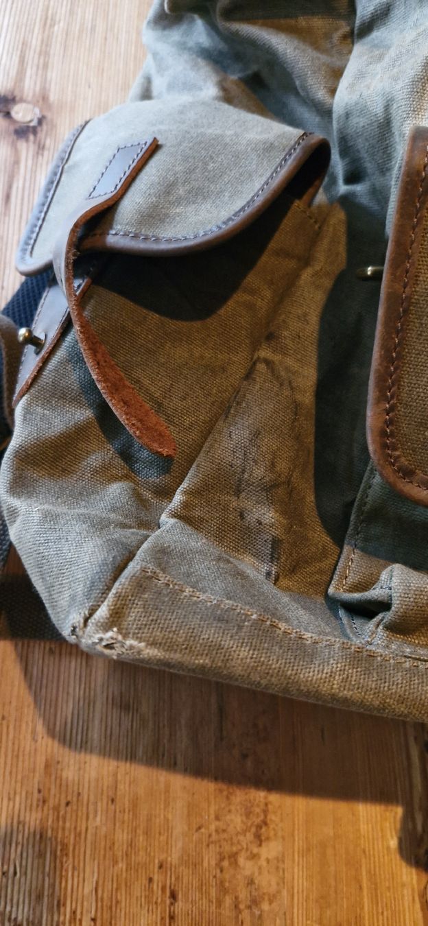 Zaini: Schöner Rucksack, Canvas & Leder, – Usato da Lommiswil venduto da Flumer1 4