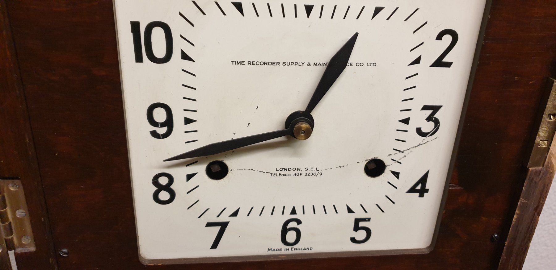 Orologi da terra & Orologi da parete: Antike Stempeluhr, Time Recorder London – Usato da Emmen venduto da Brockofsky 5
