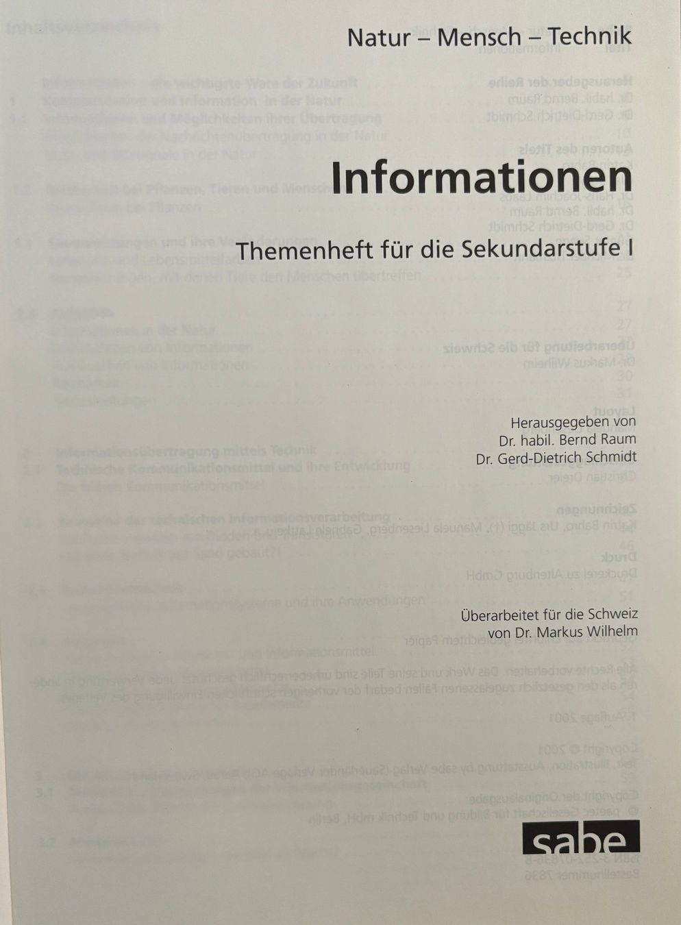 Libri: Natur- Mensch-Technik - Informationen – Nuovo (secondo la descrizione) da Sarnen venduto da Livres 1