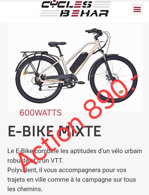 Biciclette: Vélo et cargo électrique neuf – Usato da meyrin venduto da ebehar 3